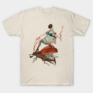 Flying High, Vintage Surreal Illustration T-Shirt